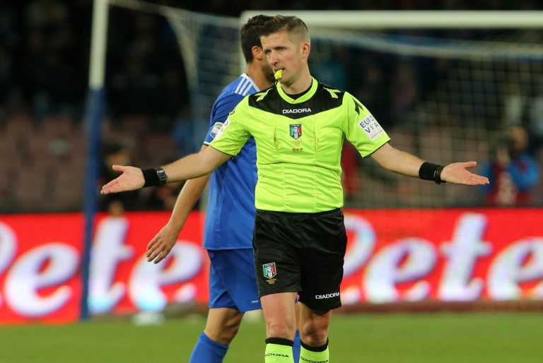 NAPOLI - JUVENTUS CAMPIONATO CALCIO SERIE A TIM 02 APRILE 2017
NELLA FOTO  ARBITRO ORSATO
© MOSCA  / AGENZIA ALDO LIVERANI SAS